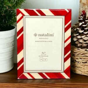NEW Natalini - ‘Candycane’ picture frame. 5” x 7” NWT. Christmas 🎄 Holid…